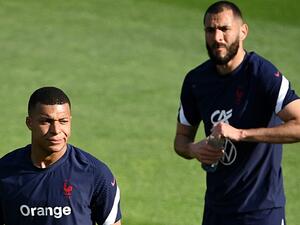 Los Blancos' centre forward wants to team up with the 2018 World Cup winner on a more permanent basis (Photo: AFP)