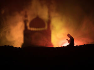 Praying people religion concept.