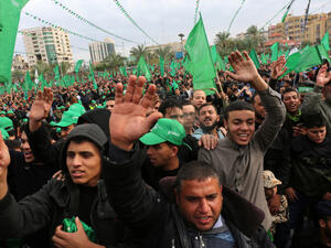 Hamas denounces an Israeli attack on Christian worshipers in occupied Jerusalem