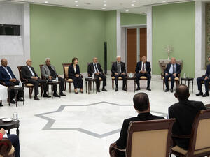 وفدا من "المؤتمر القومي الإسلامي" في ضيافة بشار الأسد