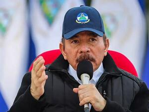 رئيس نيكاراغوا دانيال أورتيغا في ماناغوا 