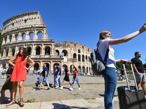 Face masks will no longer be compulsory outdoors in Italy.