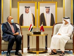 Shoukry visits Qatar to convey positive developments between the countries.