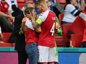 Sabrina Kvist Jensen, girlfriend of Denmark's Christian Eriksen