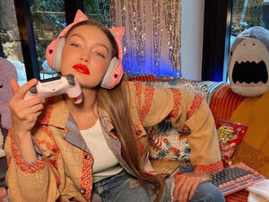 it was Hadid’s first fashion show since giving birth to her daughter Khai 