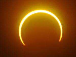 a rare "ring of fire" solar eclipse
