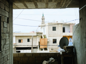 Refugee house in Akkar district, North Lebanon, near the Syrian border
