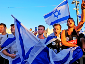 Flag march in east Jerusalem