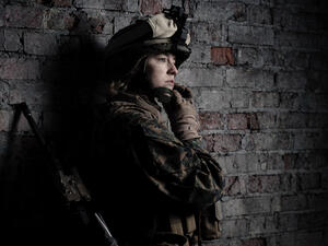 beautiful girl in uniform