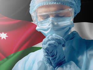 The doctor prays for her country Jordan.