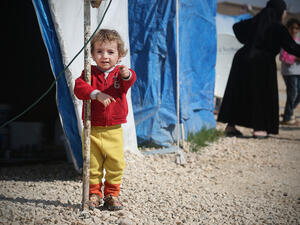 Syrian refugee child 