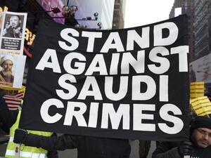protest the Saudi government's execution 