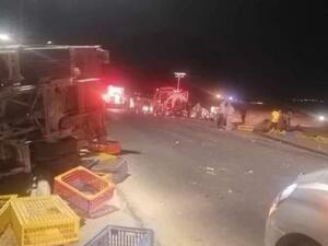 كوادر الإنقاذ والإسعاف في مديرية دفاع مدني المفرق تعاملت مع الاصابات وقدمت الاسعافات اللازمة 