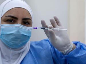 Preparing the vaccine in Lebanon