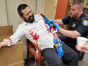 Boston Rabbi Shlomo Noginski was brutally stabbed by 24-year old Khaled Awad 