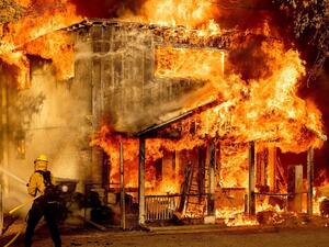 A wildfire in Nevada broke earlier this month have grown to more than twice its size overnight