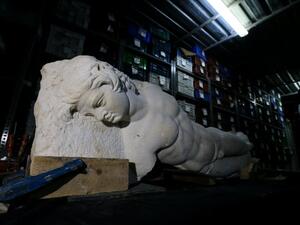 Relief of mythological Satyr figure