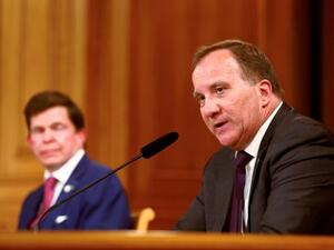 Sweden’s caretaker leader Stefan Lofven