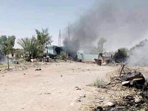 استهداف قاعدة عين الأسد الجوية 