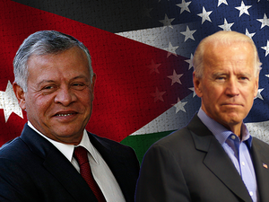 King Abdullah (L) Joe Biden (AlBawaba)  King Abdullah (L) Joe Biden