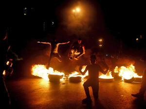 متظاهرون في شوارع لبنان