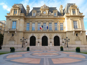 The facade of Neuilly-sur-Seine town hall