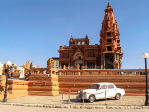 Beautiful view of Baron Empain palace 