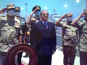 الرئيس المصري عبد الفتاح السيسي يفتتح قاعدة 3 يوليو