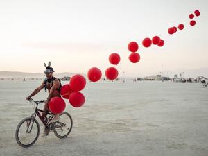 Bicycle in Black Rock City is critical for getting around