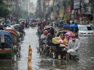 more than 100,000 residents affected by floods in Bangladesh
