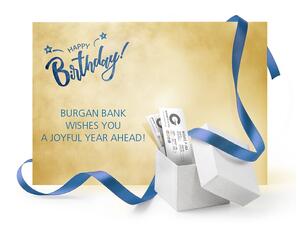 يعود بنك برقان لتقديم هدية لجميع عملائه في يوم ميلادهم!