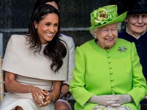 الملكة اليزابيث وميغان ماركل