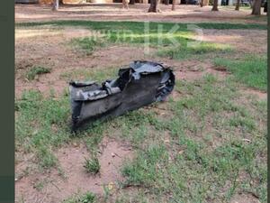 شظايا الصاروخ السوري