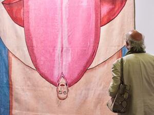 Francesco Clemente's 'The Senses (Sight, Taste and Hearing)' on view at Art Basel Unlimited.⠀⠀⠀⠀⠀