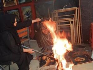 Afghan artists have started destroying their own art out of fear  