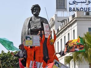 A statute of Ibn Khaldoun in downtown Tunis  