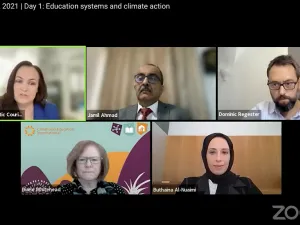 خبراء يؤكدون أهمية دور المُعلّم في تعزيز ثقافة الاستدامة لدى الأطفال بعيدًا عن المواد التعليمية خلال نقاش عقدته مؤسسة قطر ضمن أسبوع الجمعية العامة للأمم المتحدة