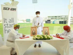 ميناء صحار والمنطقة الحرة يتعاون مع النادي العُماني للكريكيت لرعاية بطولة كأس لعالم للكريكيت T-20 لعام 2021
