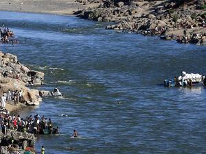The Setit River between Sudan and Ethiopia 