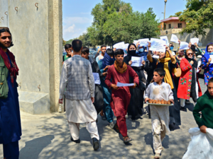 women protest in Kabul