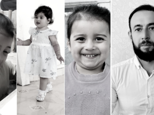Zemari Ahmadi and his family