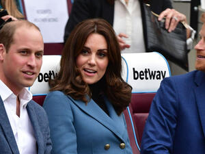 الأمير ويليام وكيت ميدلتون والأمير هاري