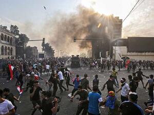 Clashes near Bagdad's Tahrir Square 