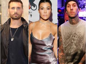 كورتني كارداشيان وترافيس باركر وسكوت ديسك