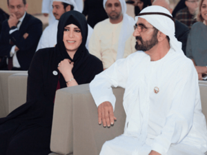 الشيخة لطيفة مع والدها حاكم دبي