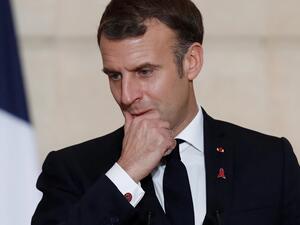  الرئيس الفرنسي إيمانويل ماكرون