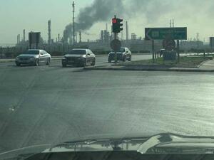 اندلاع حريق بمصفاة ميناء الأحمدي بالكويت