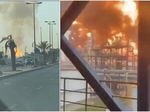 انفجار مصفاة الأحمدي النفطية 