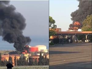 Huge fire broke at Lebanon's main power plant 