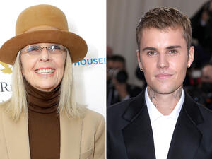 ديان كيتون وجاستين بيبر